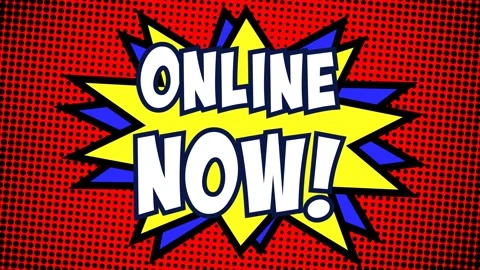 Comic halftone spikey online now Stock Footage 340282400