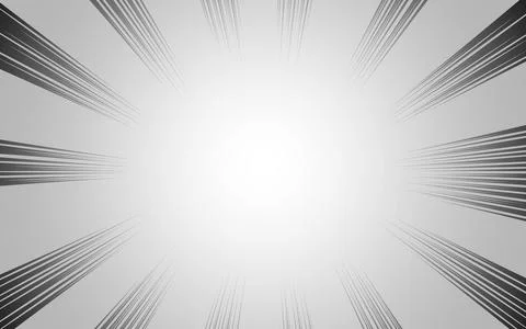 Comic halftone zoom lines background Stock Illustration