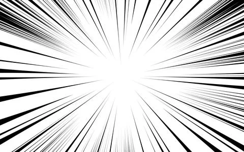 Comic halftone zoom lines background Stockillustratie