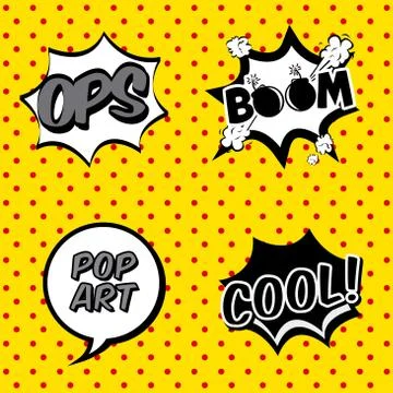 Comic icons over dotted background vector illustration 스톡 일러스트