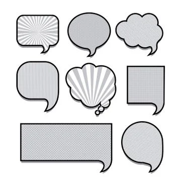 Comic icons over white background vector illustration Illustrazione stock