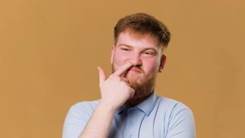A comic image of a teenager with a crazy Stock Footage 234692687
