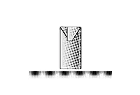 Comic juice bottle Stock-Illustration