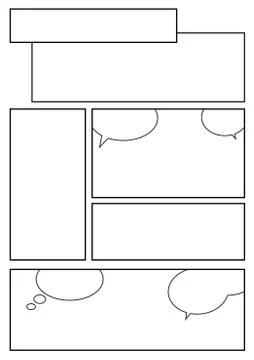 Comic layout Stock Illustration