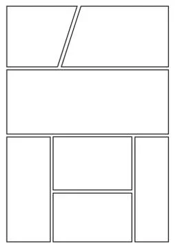 Comic layout Stock Illustration