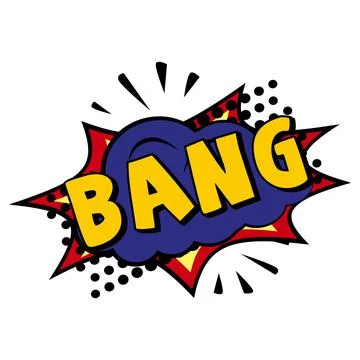 Comic lettering BAMG on white background - Vector イラスト素材