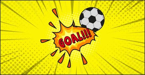 Comic lettering GOAL on white background - Vector Stockillustratie