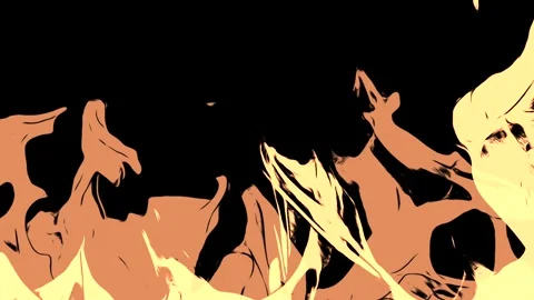 Comic Look Flames Vj Loops Animation Stock Footage 242253705
