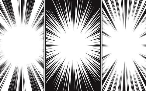 Comic or Manga backgrounds, pop art backgrounds in frames and panels for comi Stock Illustration