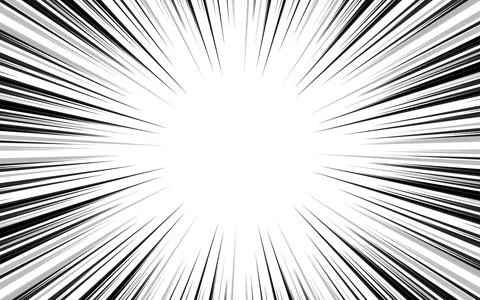 Comic page with black lines isolated on a white background. Template with a.. Stock Illustration