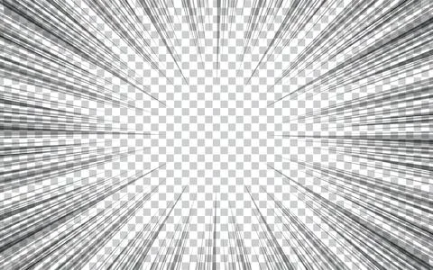 Comic page with black lines isolated on a white background. Template with a.. Stock Illustration