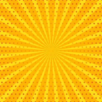 Comic page frame. Funny superhero comics book empty pages with radial lines o Illustrazione stock
