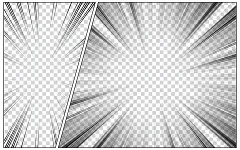 Comic panel background with radial burst effect. Stock Illustration