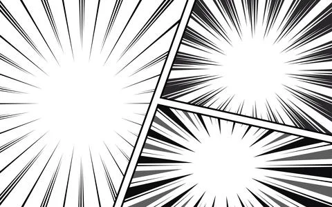 Comic panel black and white color background. vector illustration Stock Illustration