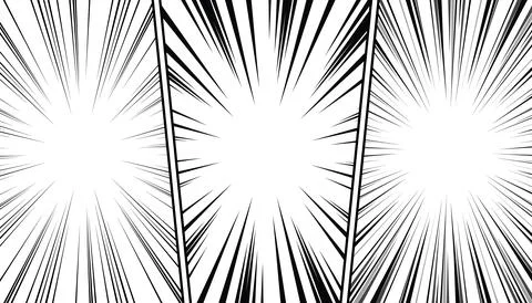 Comic panel with black and white background. Vector illustration Stock Illustration