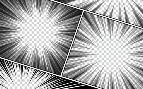 Comic panel with black and white background. Vector illustration イラスト素材