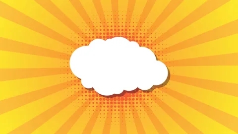 Comic pattern. Pop art Vintage background. speech bubble, yellow rays halftone Stock Footage 161259472