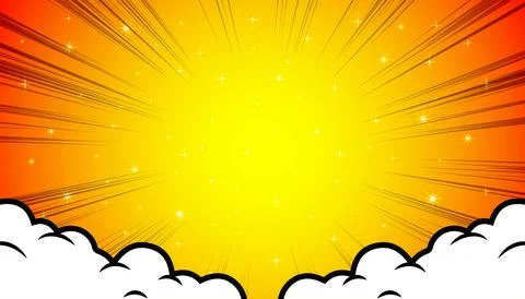 Comic pop art background. Retro pop art style cartoon background. Vintage h.. Stock Illustration