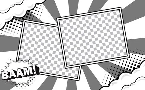 Comic pop art background in retro style Stock Illustration