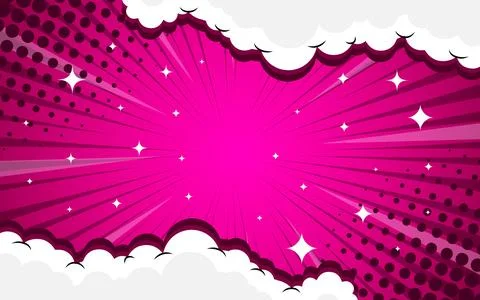 Comic pop art blank background. Stock Illustration