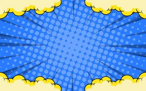 Comic pop art blank background. Stock Illustration