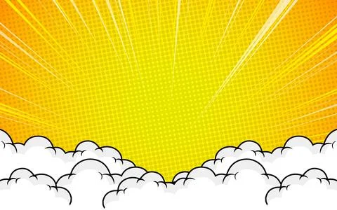 Comic pop art blank background. Stock Illustration