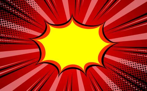 Comic pop art cloud bubble. Funny speech bubbles. Trendy Colorful retro vin.. Illustrazione stock