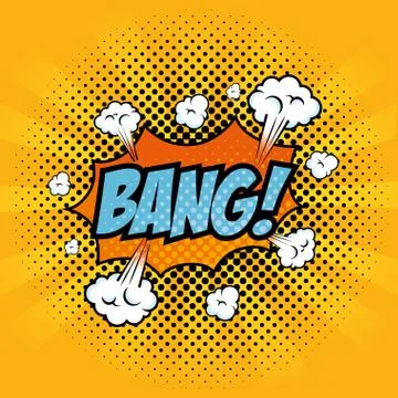 Comic pop art sign Stock Illustration