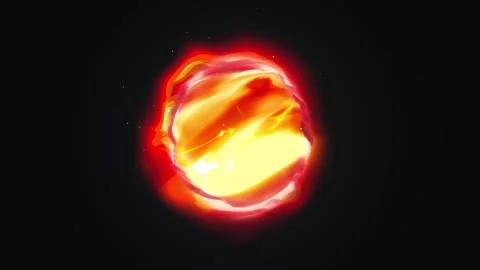 Comic Power Energy Ball For Game Assets Stock Footage 338346727