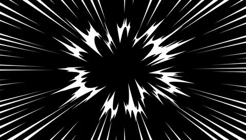 Comic radial explosion impact background Stockillustratie
