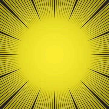 Comic radial speed lines graphic effects for use in comic books. Radial lines Stock Illustration
