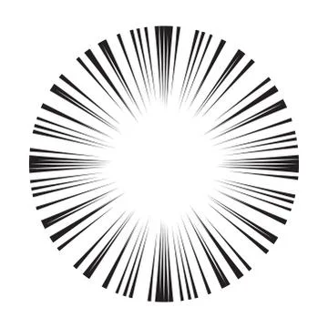 Comic radial speed lines vector background wallpaper Stock Illustration