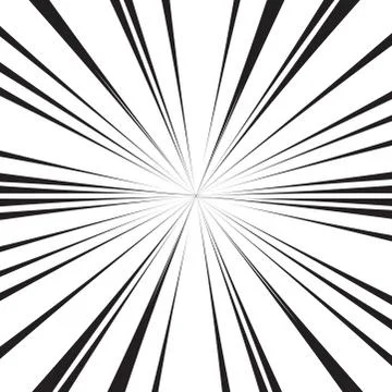 Comic radial speed lines vector background wallpaper Illustrazione stock