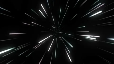 Comic ray light move from center on black background Stock Footage 154100790