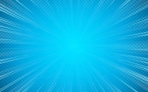 Comic rays background with halftone 스톡 일러스트