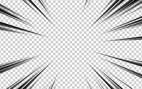 Comic rays background with halftones. Vector illustration in retro pop art .. Stock Illustration