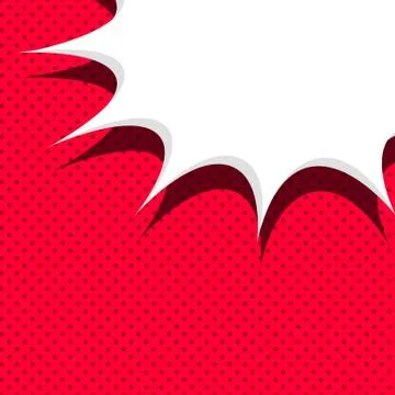 Comic red background sketch explosion Stock Illustration