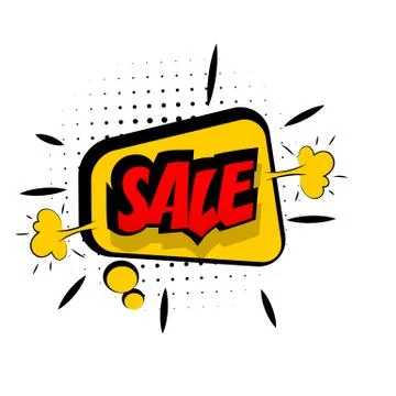 Comic red sound effects pop art word sale Stock Illustration