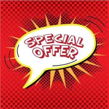 Comic sales Stock Illustration