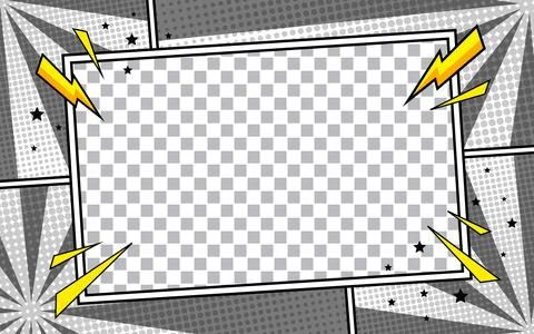 Comic scene set background design Stock Illustration