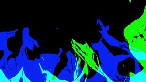 Comic sketch Fire Flames Vj Loops Stock Footage 242179725