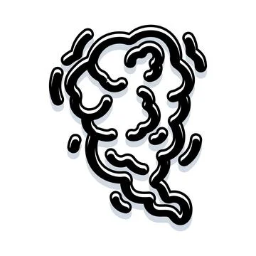 Comic smoke puff cloud dissolving effect Illustrazione stock