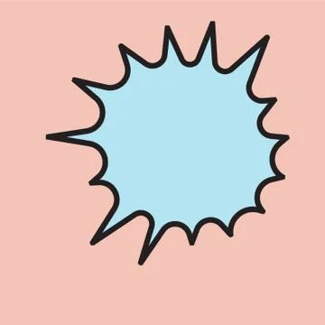 Comic Sound Effect Bubble Stock Illustration