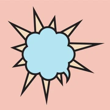 Comic Sound Effect Bubble Illustrazione stock