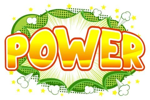 Comic sound effect power Stock-Illustration