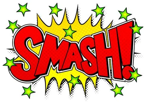 Comic sound effect smash Stock-Illustration
