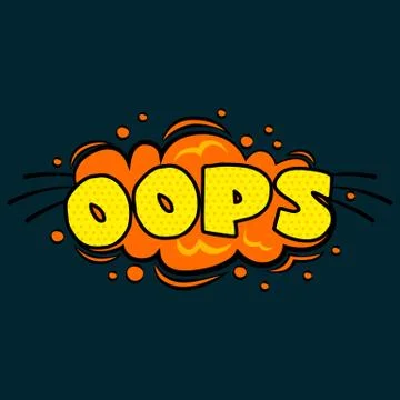 Comic sound effects in pop art vector style.  bubble speech with word and  .. Stock Illustration
