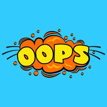 Comic sound effects in pop art vector style. Sound bubble speech with word .. Stock Illustration