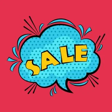 Comic sound effects in pop art vector style.  bubble speech with word and  .. Stock Illustration