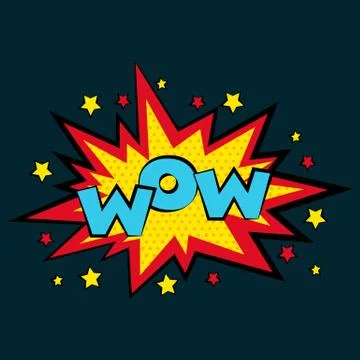 Comic sound effects in pop art vector style.  bubble speech with word and  .. Stock Illustration